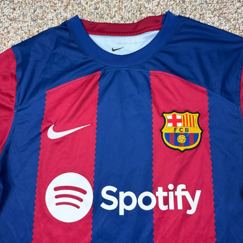 Nike FC Barcelona Men’s Barça 2023/24 Home Soccer Football Spotify Jersey size M - Picture 3 of 13
